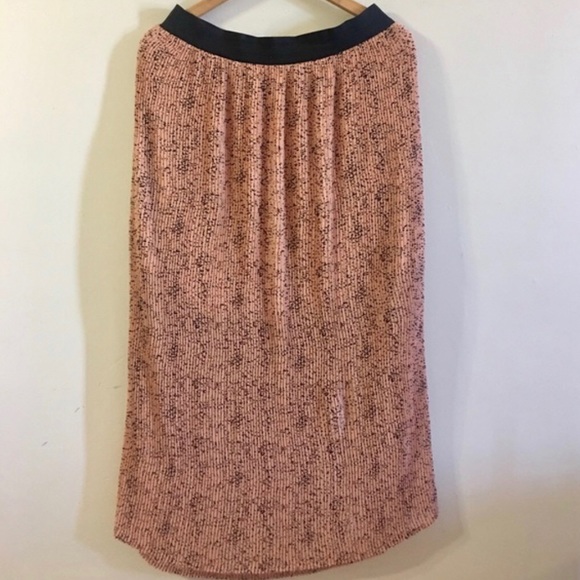 Bar III Women's Metallic Striped Pencil Skirt Pink Size X-Large
